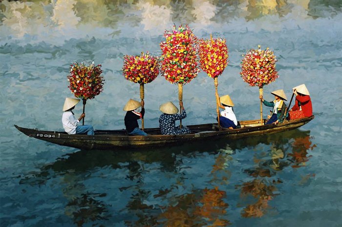 Làng Hoa Giấy Thanh Tiên - dọc theo hạ lưu sông Hương